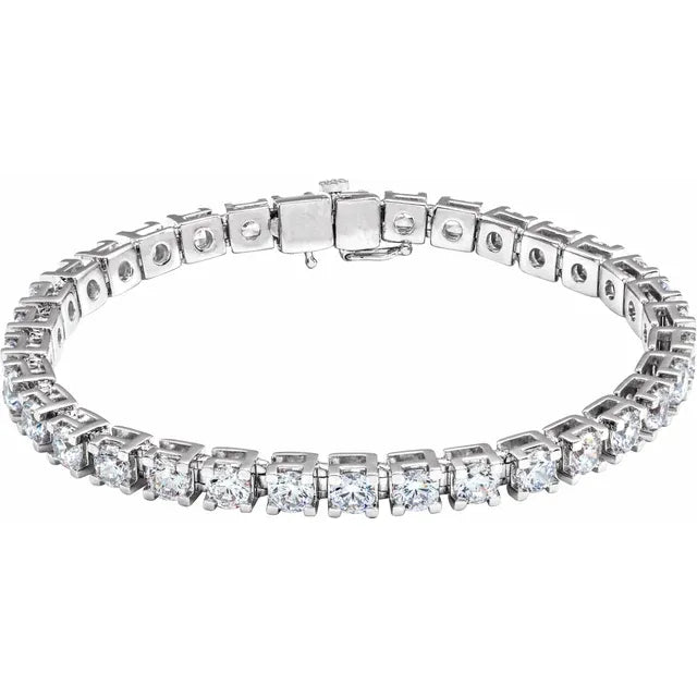 14k Love All Tennis Bracelet 1CTW