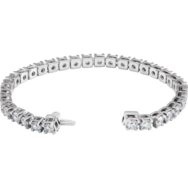 14k Love All Tennis Bracelet 1CTW