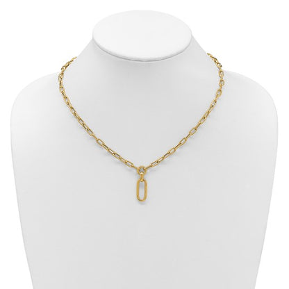 14k Light Presence Mixed Link Necklace