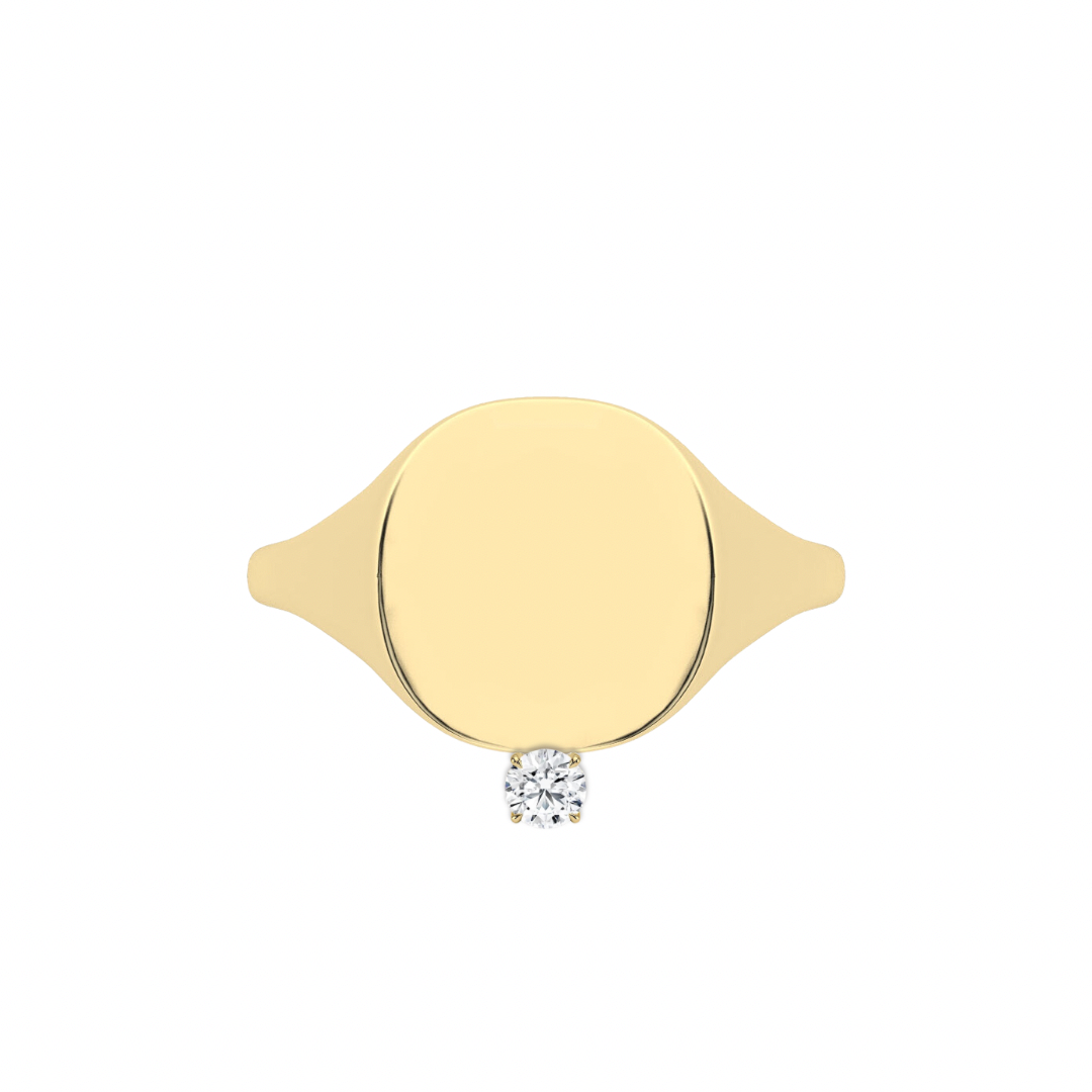 The Franca Floating Round Solitaire Diamond Ring