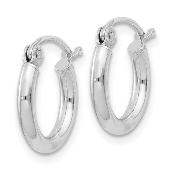 1.2cm Nude Hoop Earrings