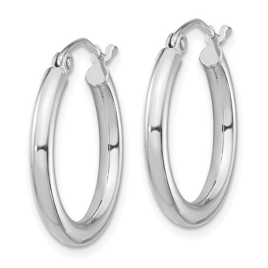 2.2cm Nude Hoop Earrings