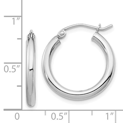 2.2cm Nude Hoop Earrings