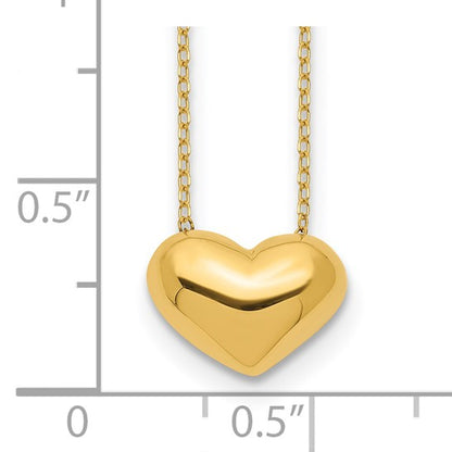 14k Sweetheart Floating Necklace - Large