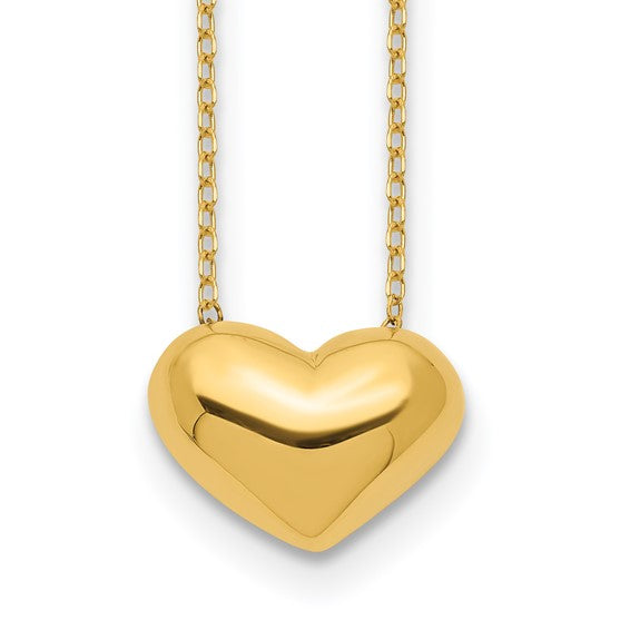 14k Sweetheart Floating Necklace - Large