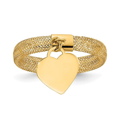 14k Love All Mesh Ring