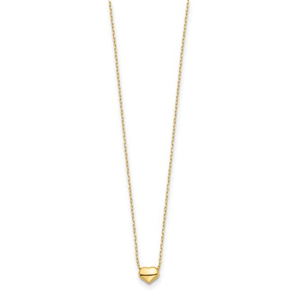 14k Sweetheart Floating Necklace - Small