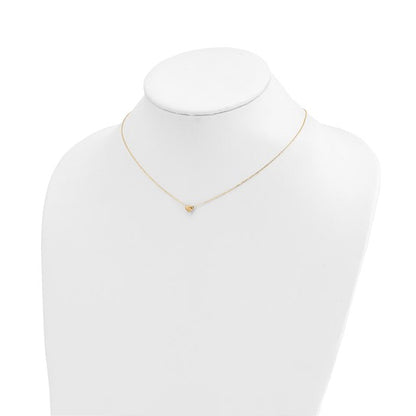 14k Sweetheart Floating Necklace - Small