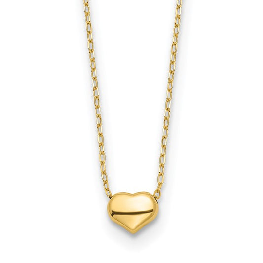 14k Sweetheart Floating Necklace - Small