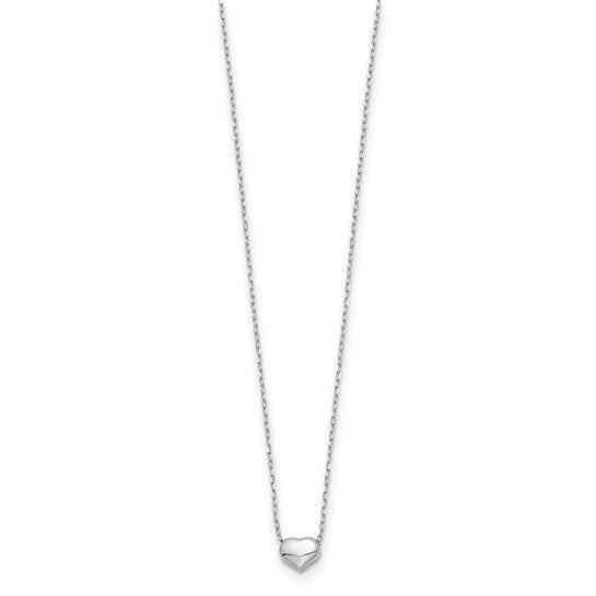 14k Sweetheart Floating Necklace - Small - WG