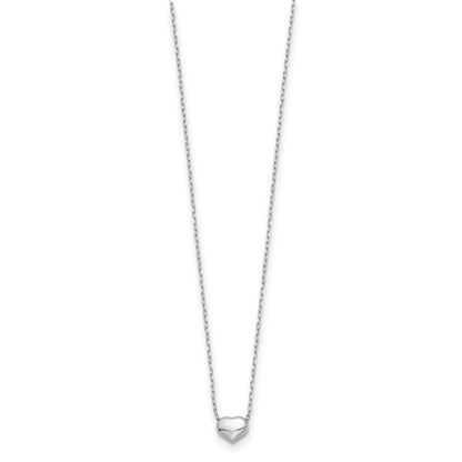 14k Sweetheart Floating Necklace - Small - WG