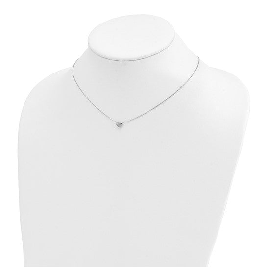 14k Sweetheart Floating Necklace - Small - WG