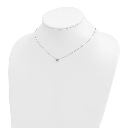 14k Sweetheart Floating Necklace - Small - WG