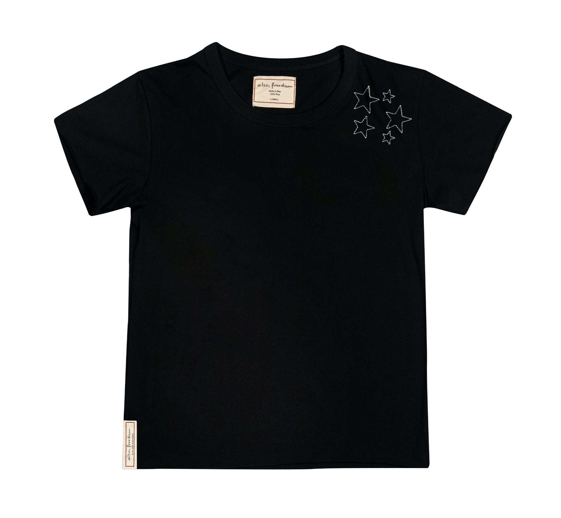 Sprinkle of Courage, Baby Girl Tee BLACK - Also, Freedom
