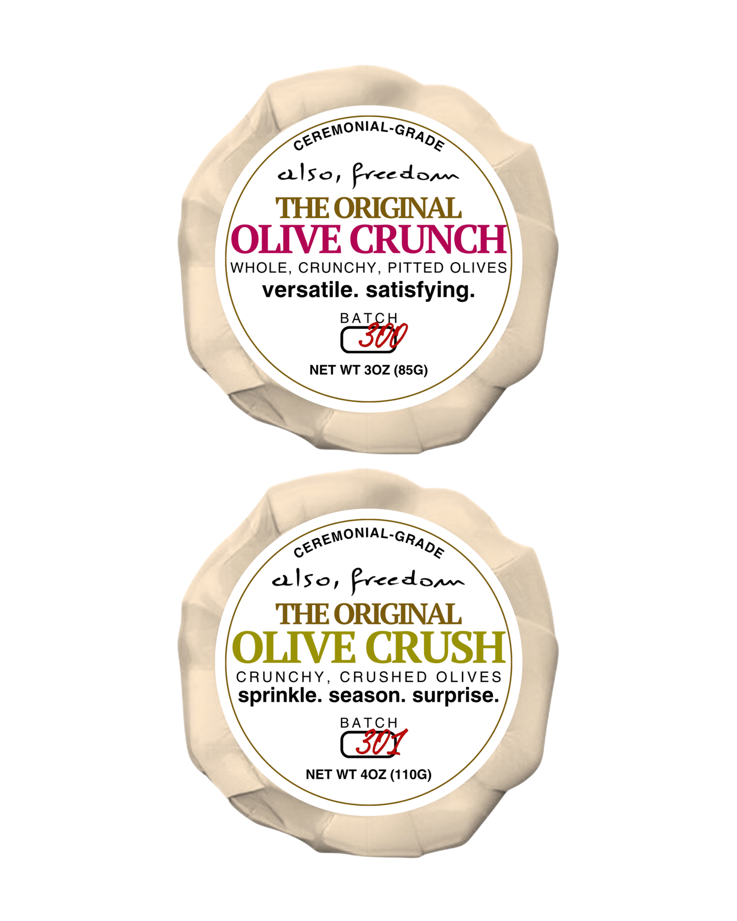 The Bigger Olive Crush & Crunch Sampler (2)