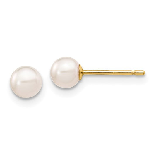 Akoya Pearl Earrings - 14k Yellow Gold