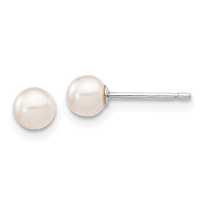 Akoya Pearl Earrings - 14k White Gold