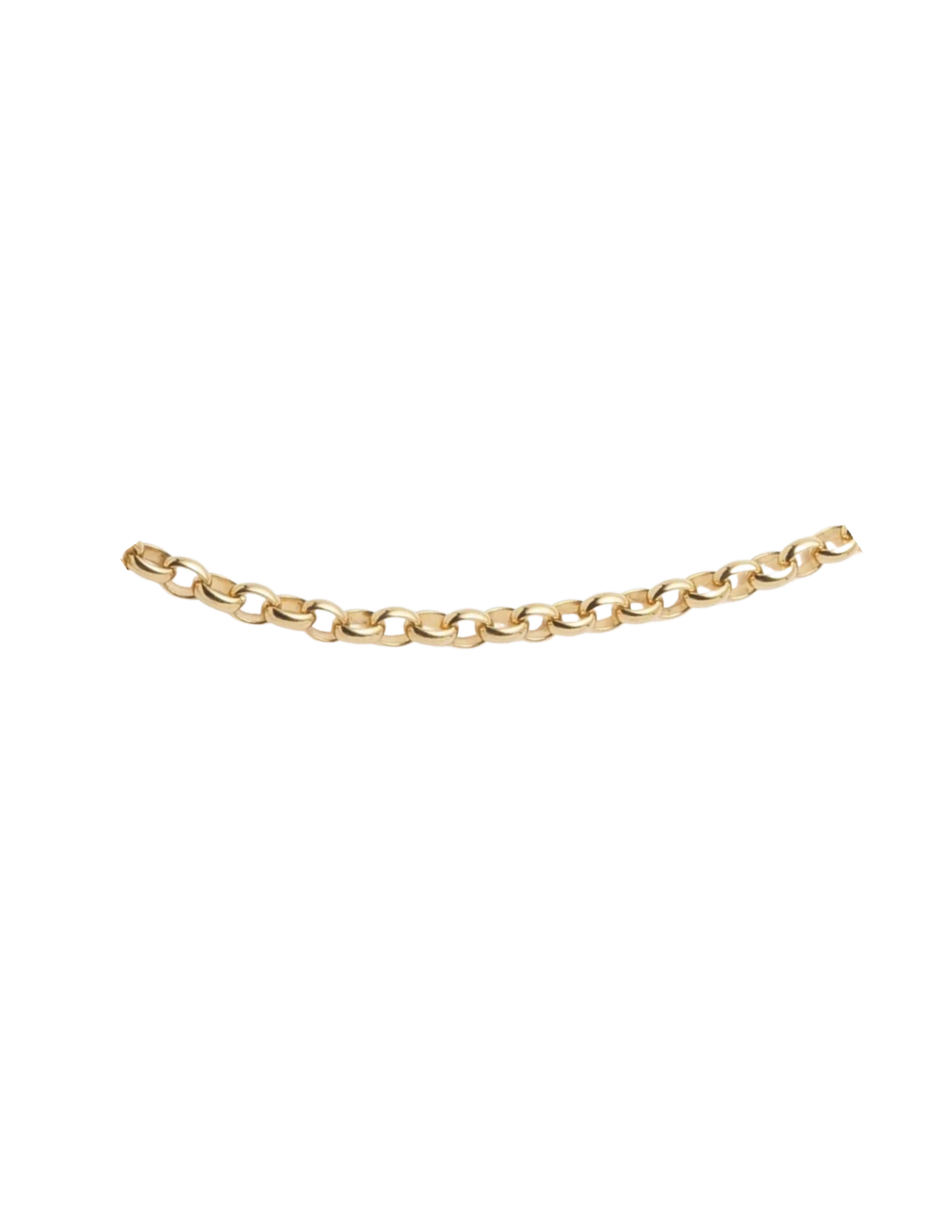 Anklet Padlock and Oval Belcher Chain in 9ct Gold — The Jewel Shop