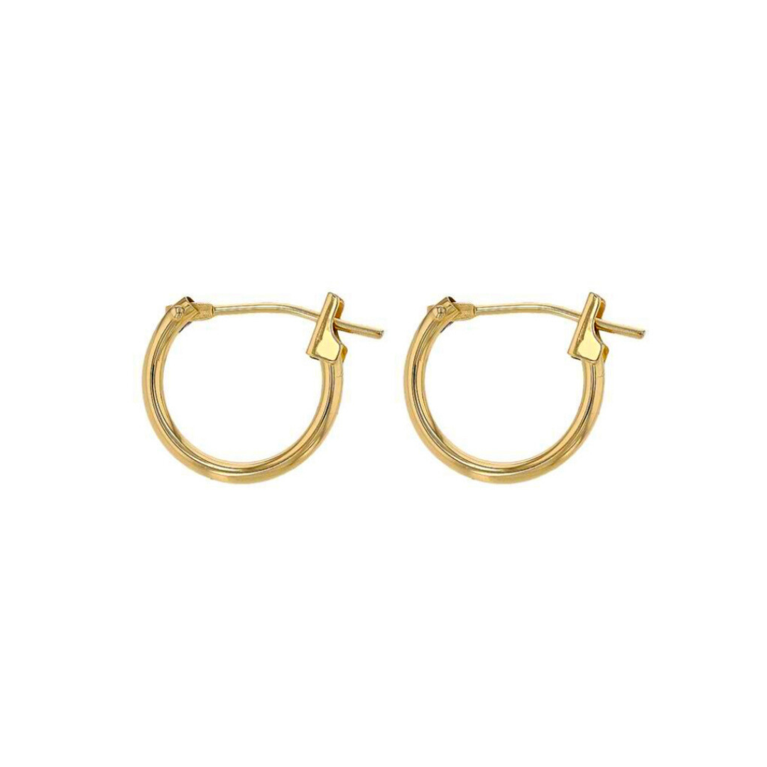 1.5cm Nude Huggie Earrings | 14k Gold - Also, Freedom