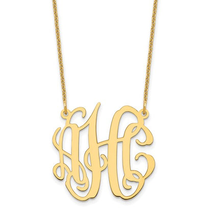 Classical Vine Monogram Necklace