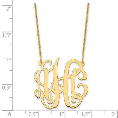 Classical Vine Monogram Necklace