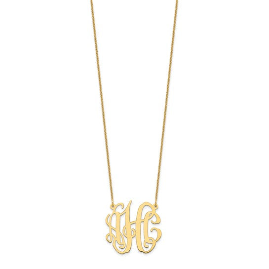 Classical Vine Monogram Necklace