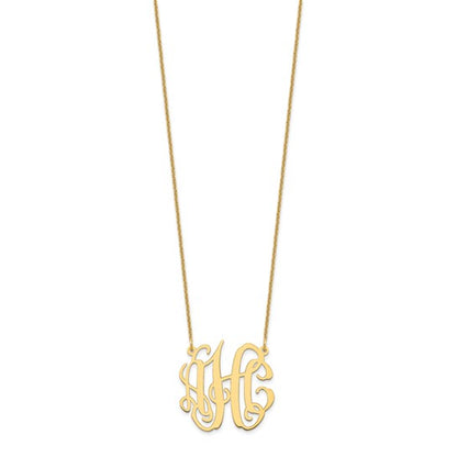 Classical Vine Monogram Necklace