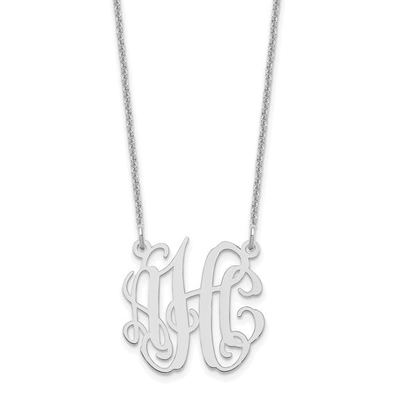 Classical Vine Monogram Necklace