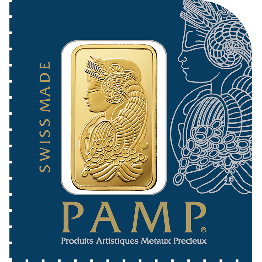 1g PAMP Suisse Gold Bar, Gift Wrapped