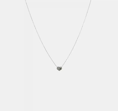 14k Sweetheart Floating Necklace - Small - WG