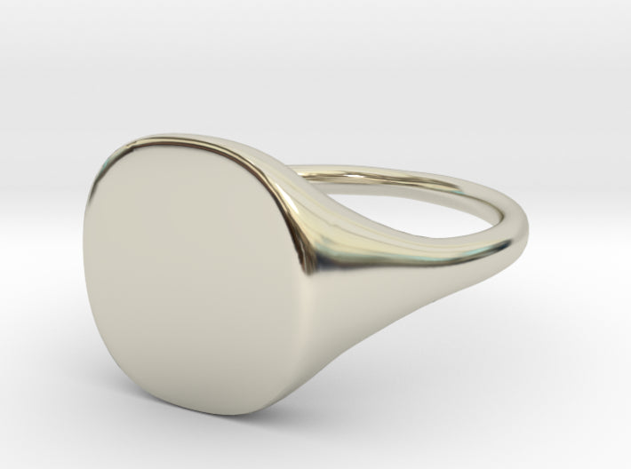 Squared Signet (Pinky) Ring 14k 3d printed