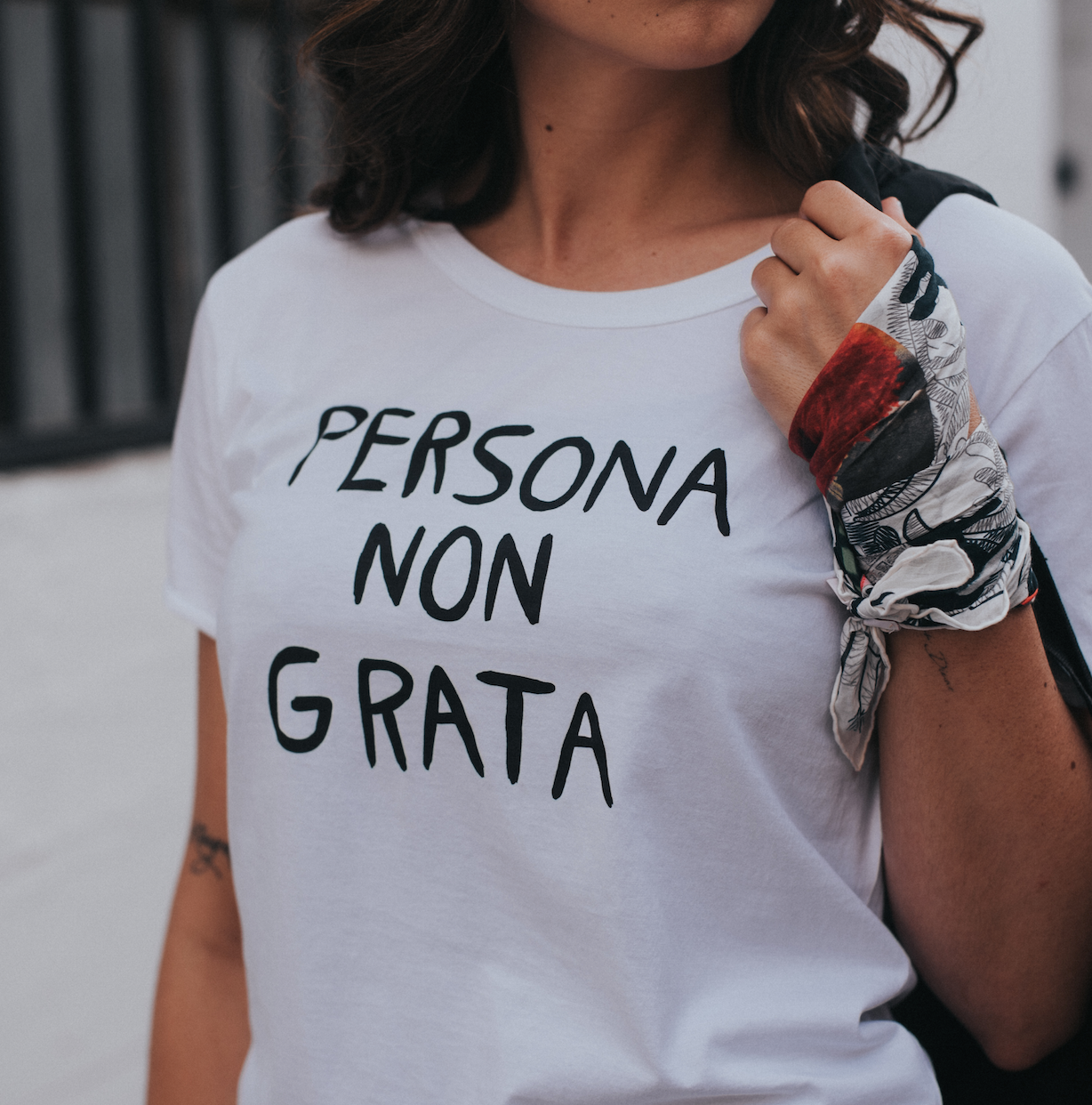 Persona Non Grata, Painted Unisex Tee - Also, Freedom