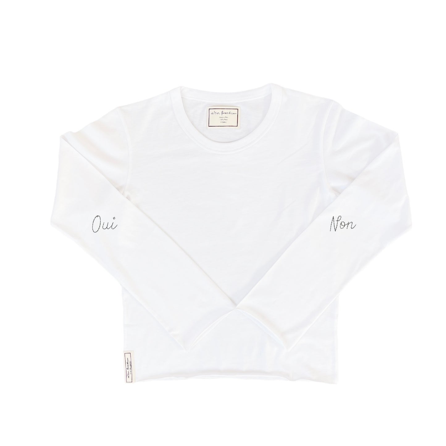 Oui Non, Long Sleeved Tee - Also, Freedom
