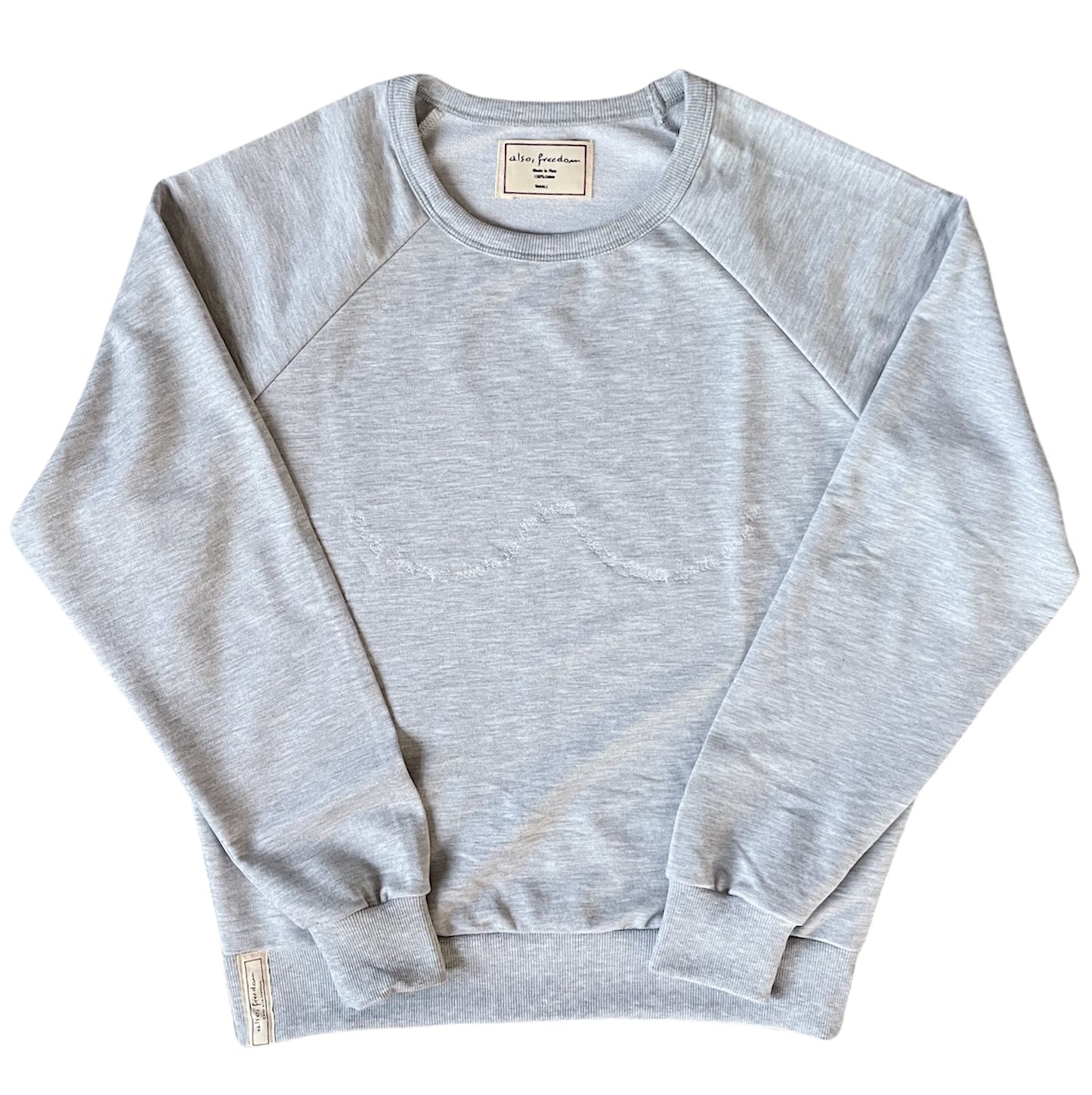 Curiosité Corset, French Terry Sweatshirt GREY - Also, Freedom