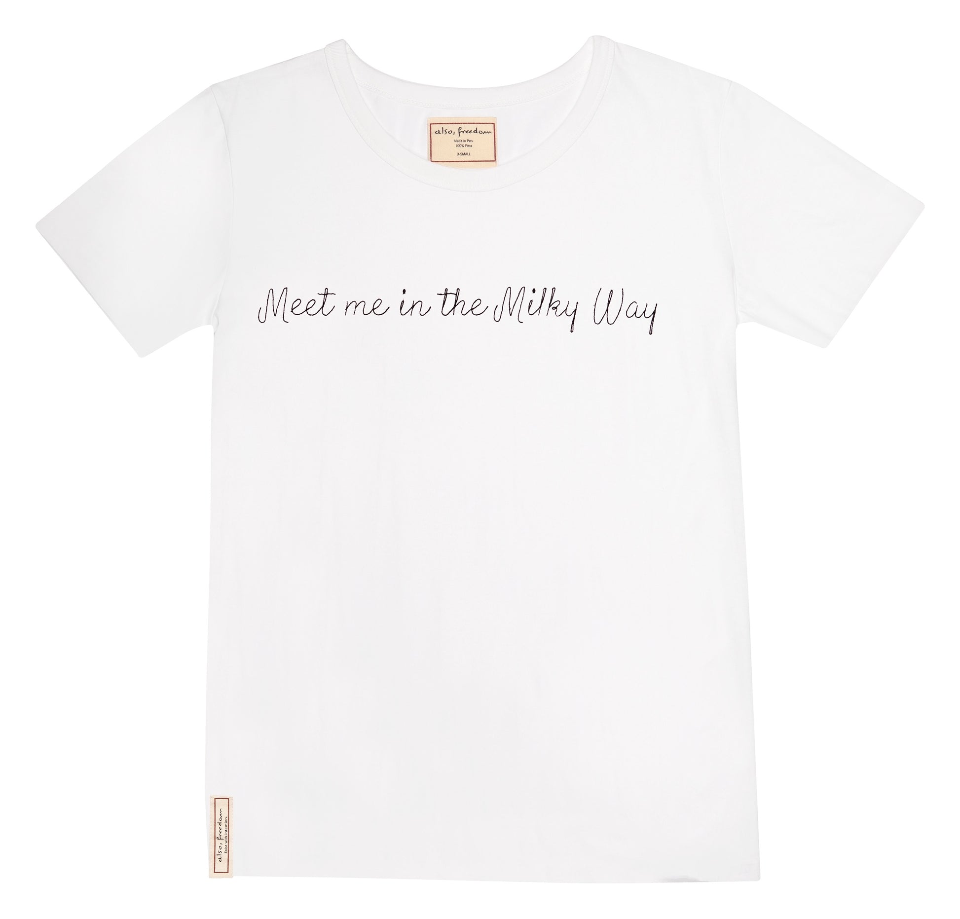 Meet Me in the Milky Way, Baby Girl Tee - Also, Freedom