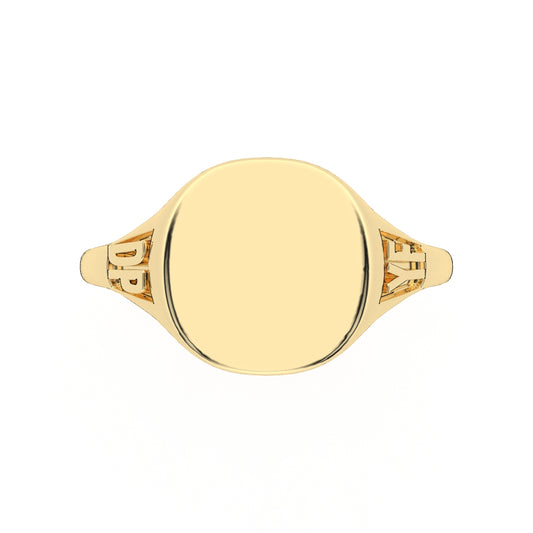 The Franca Engraved Signet Pinky Ring - Also, Freedom